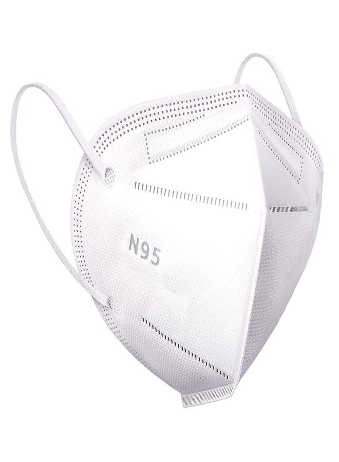 DALUCI N95 Reusable Unisex Face Mask, 5 Layered Filtration With Melt Blown and Hot Air Cotton Layers (Pack Of 3, White) - Image 1